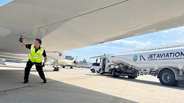 Jet Aviation SAF Fuel an EBACE